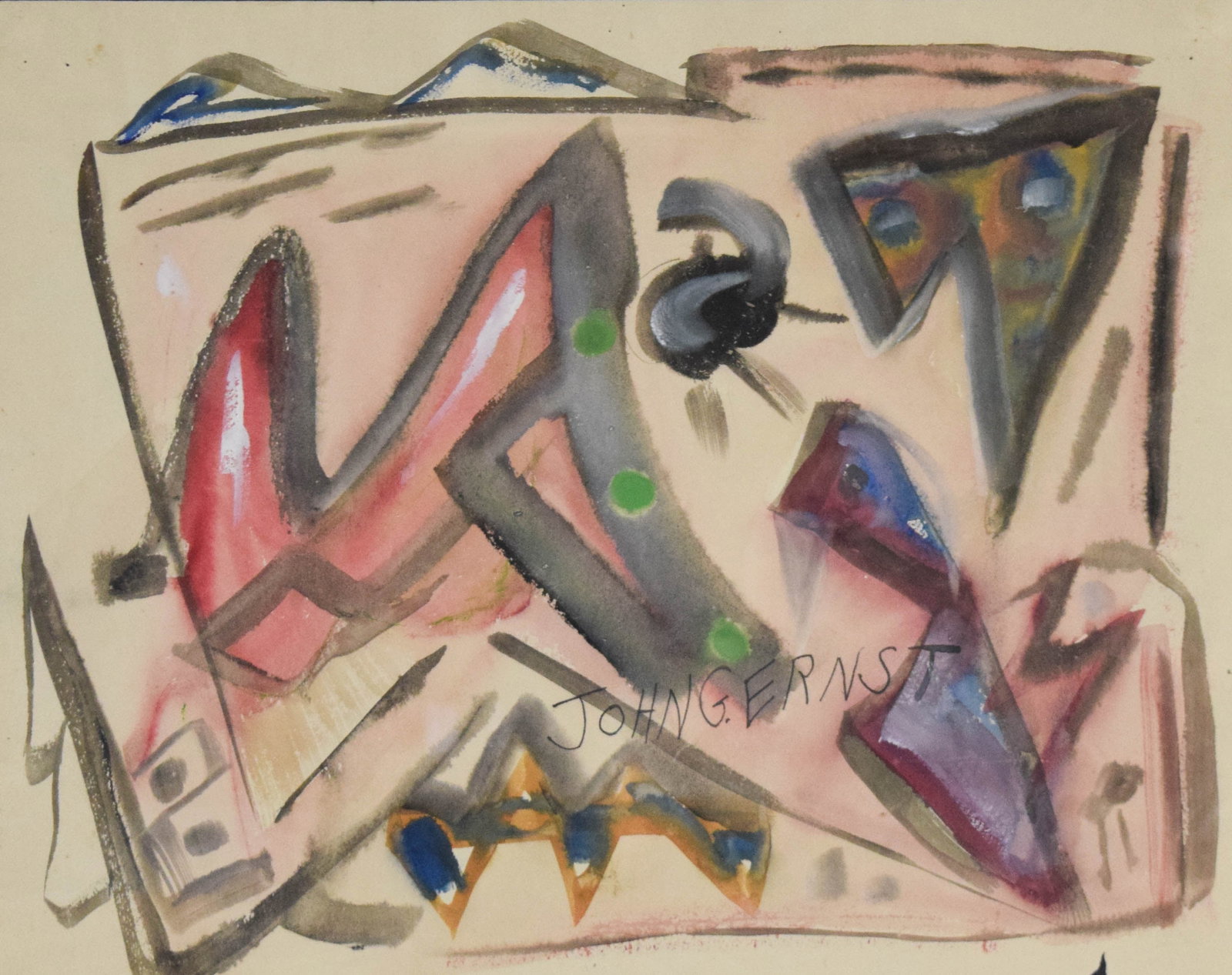 John G. Ernst 'Abstract Composition' (Signed) (1 of 7)