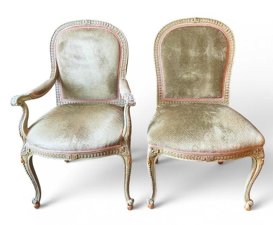 A Pair of Louis XV Style Chairs (1 of 9)