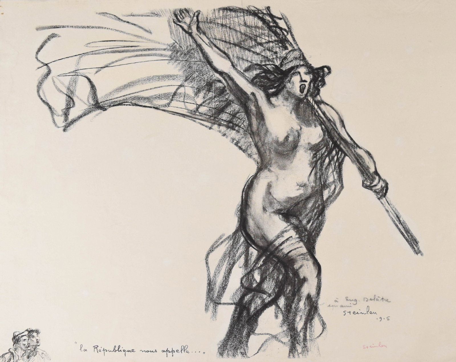 Edmund Blampied Lithograph Splash! Splash!: Edmund Blampied (British, 1886-1966). Lithograph, "Splash! Splash!". Pencil signed E. Blampied lower left and in the plate. Numbered 3/3 doz (3/36) lower right. The sheet is mounted with adhesive tape