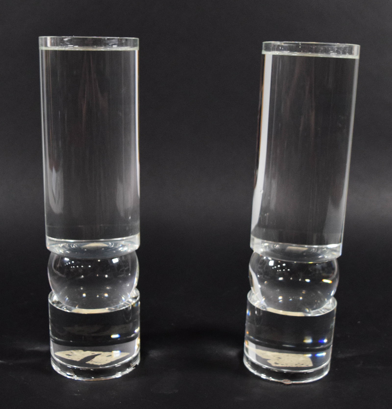 A Pair of Large Modern Polished Acrylic Candle Holders (1 of 13)