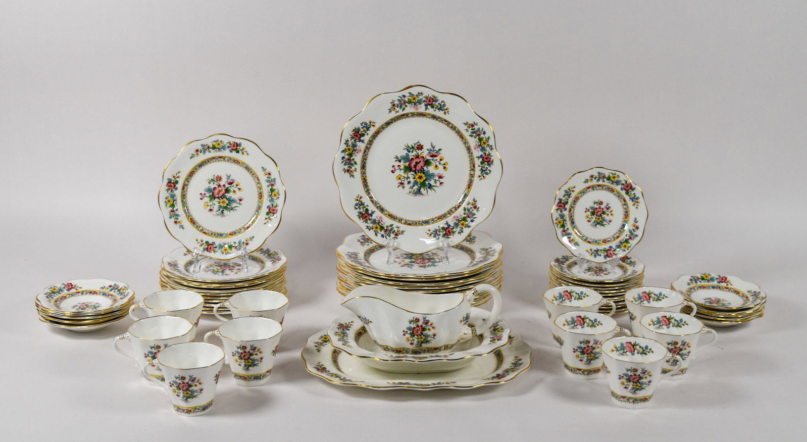 A 57-Piece Coalport Bone China Partial Dinner Service in the Fortune Pattern (1 of 19)
