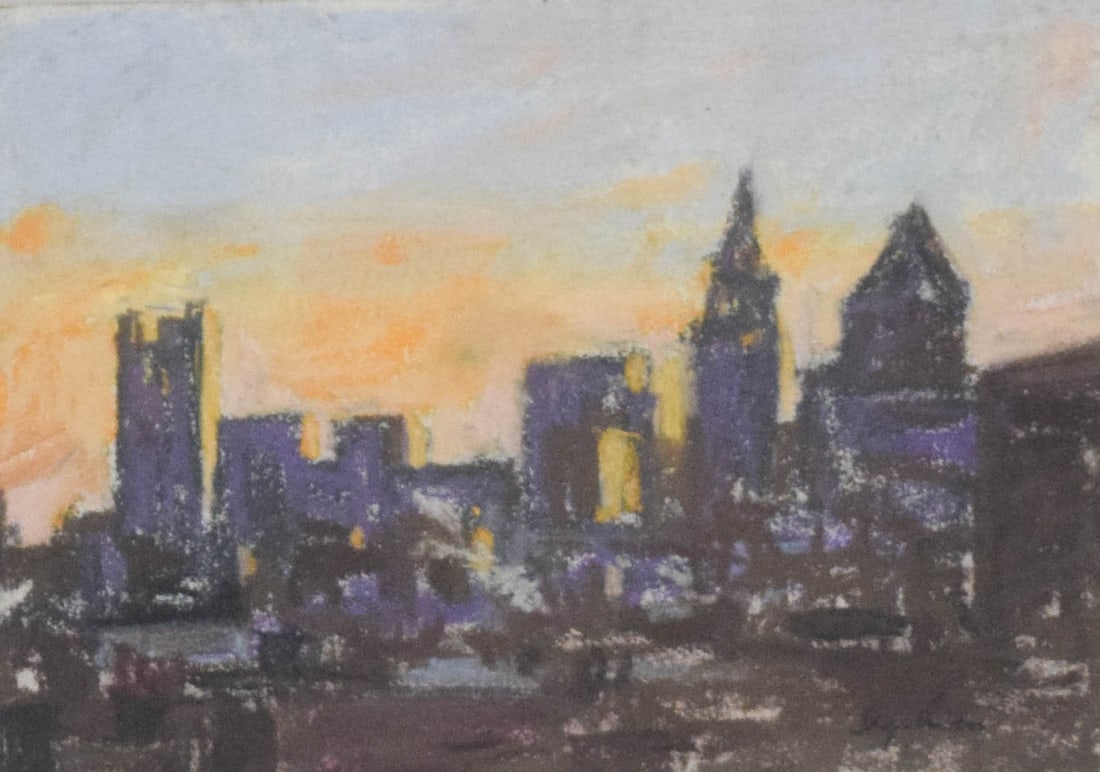 Richard Segalman Pastel New York City Skyline (1 of 5)