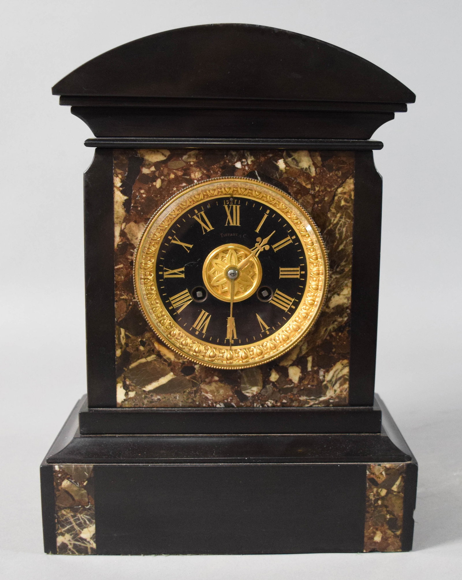 Tiffany & Co. Slate and Marble Mantel Clock (1 of 10)