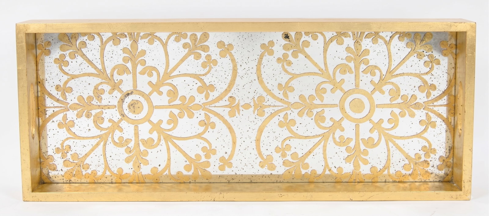 Notre Monde Gilded Fleur-de-Lis Mirrored Serving Tray (1 of 7)