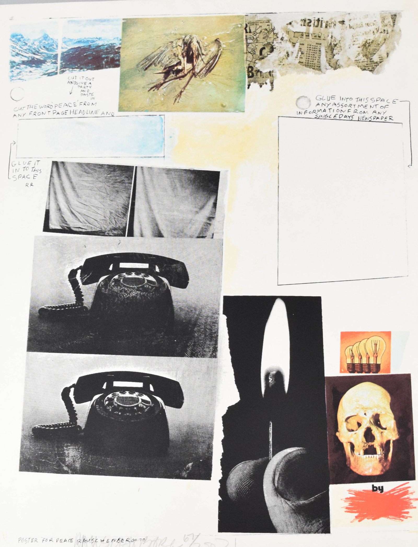 Robert Rauschenberg Signed Poster for Peace, 1970 (1 of 7)