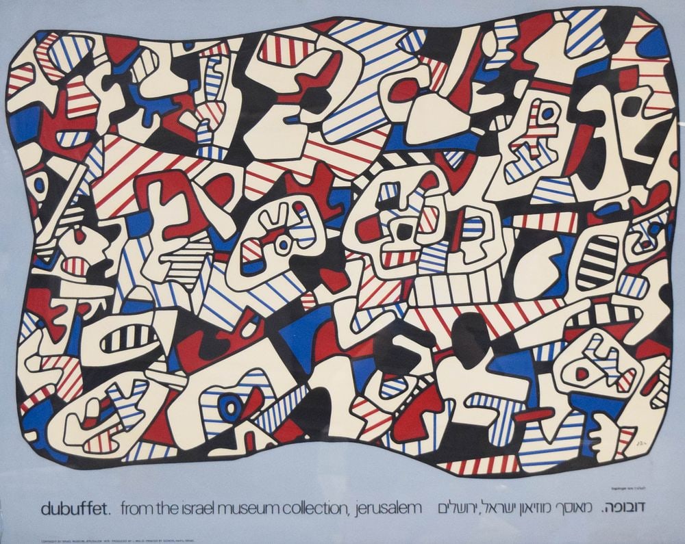 Jean Dubuffet Logologie 1974 Israel Museum Exhibition Poster (1 of 9)
