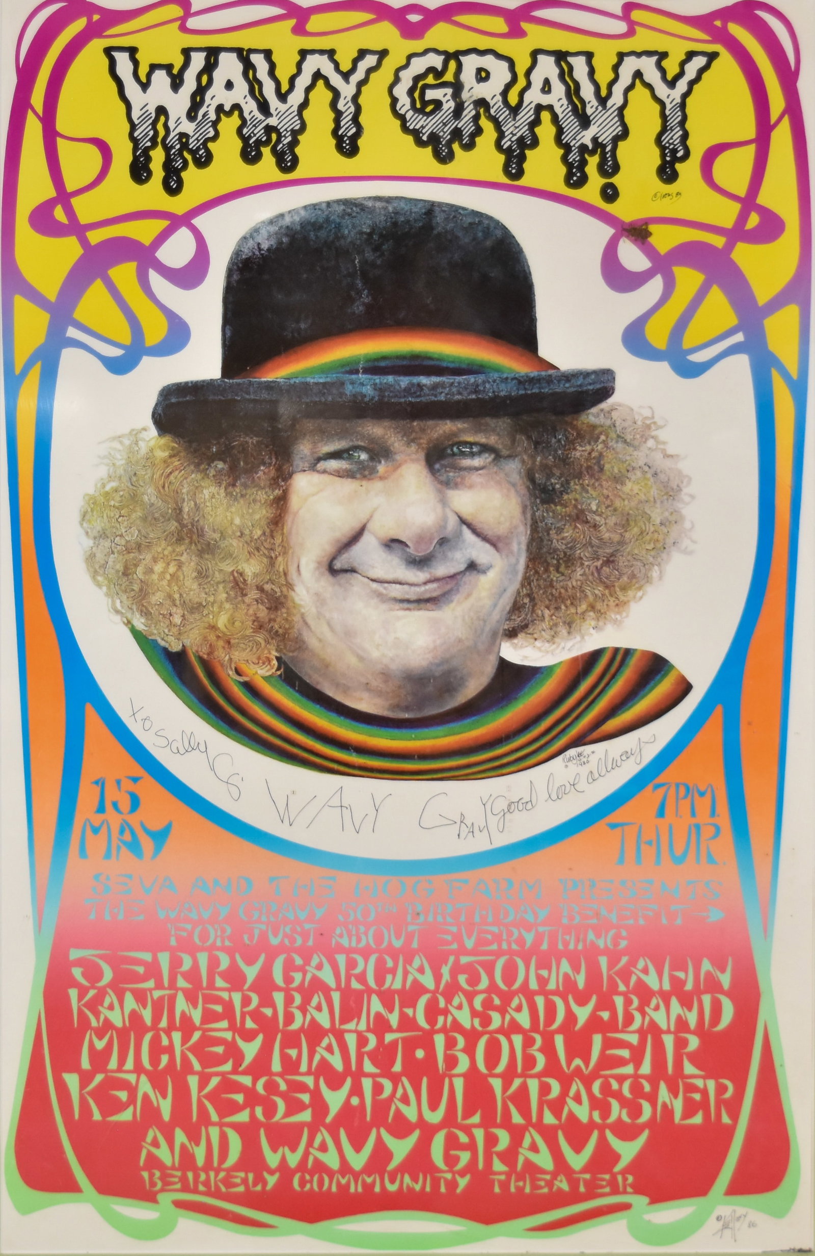 Autographed Wavy Gravy Birthday Poster (1 of 9)