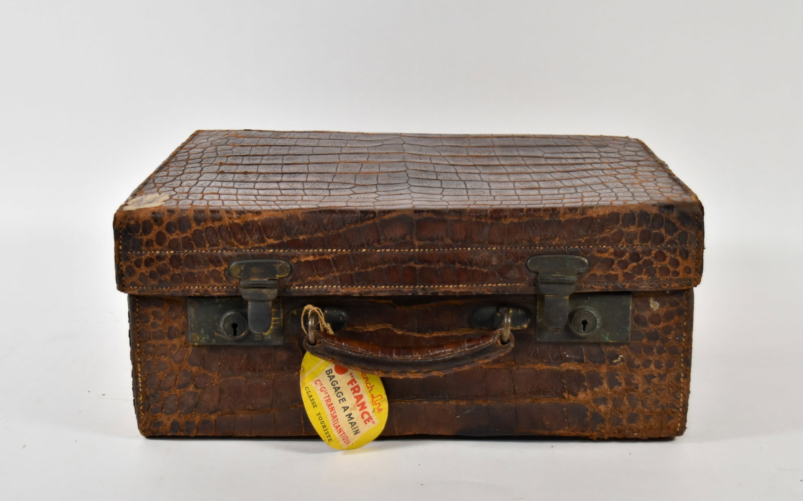 Vintage Leather & Hall Alligator Skin Travel Vanity Case (1 of 19)
