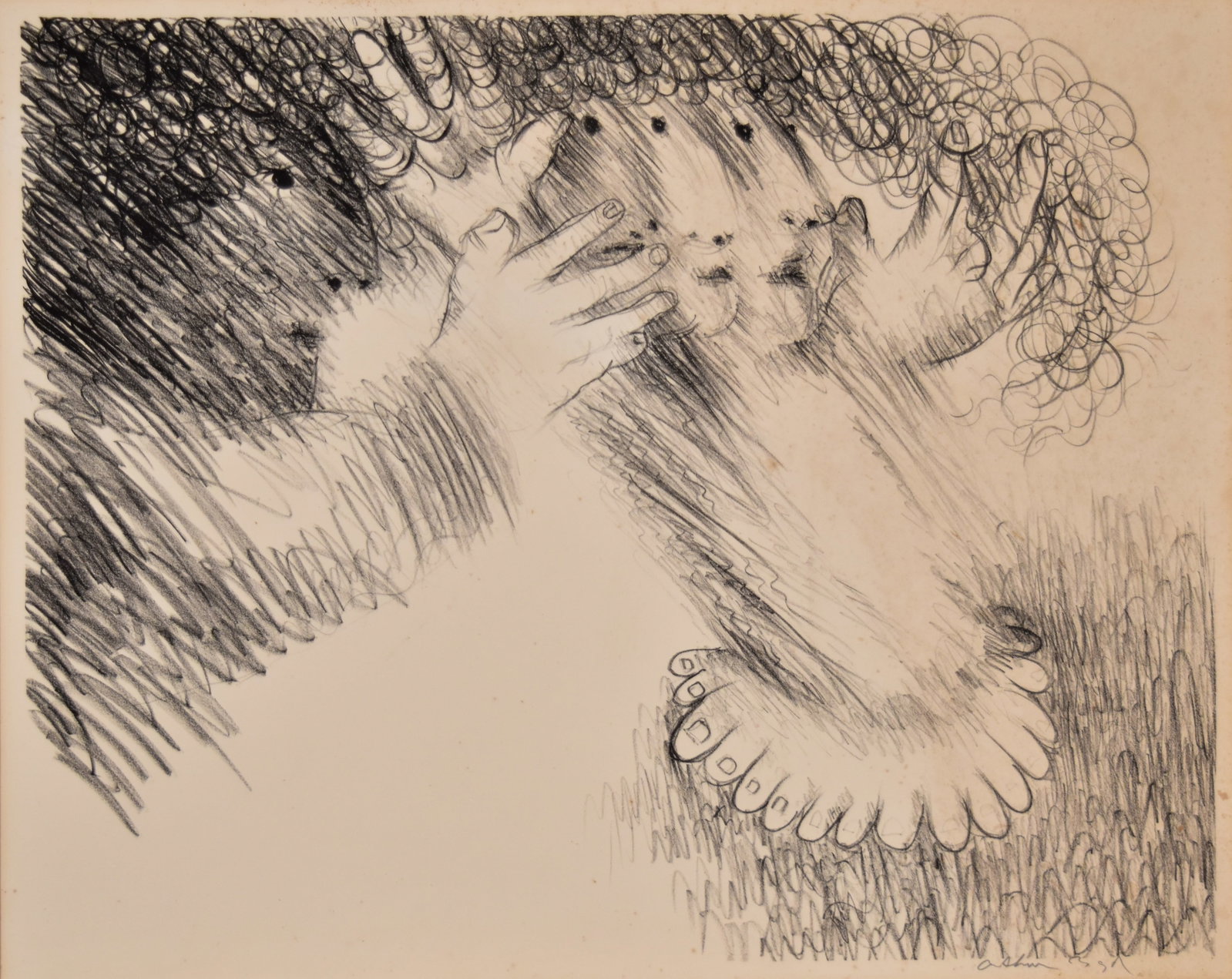 Arthur Boyd Etching Surreal Faces: Arthur Boyd (Australian, 1920-1999). Etching, surrealist composition. Pencil-signed Arthur Boyd lower right and inscribed 2-25 in the lower left corner. Sight: 20 x 24 1/2 in. Frame: 27 x 31 3/4 in. F