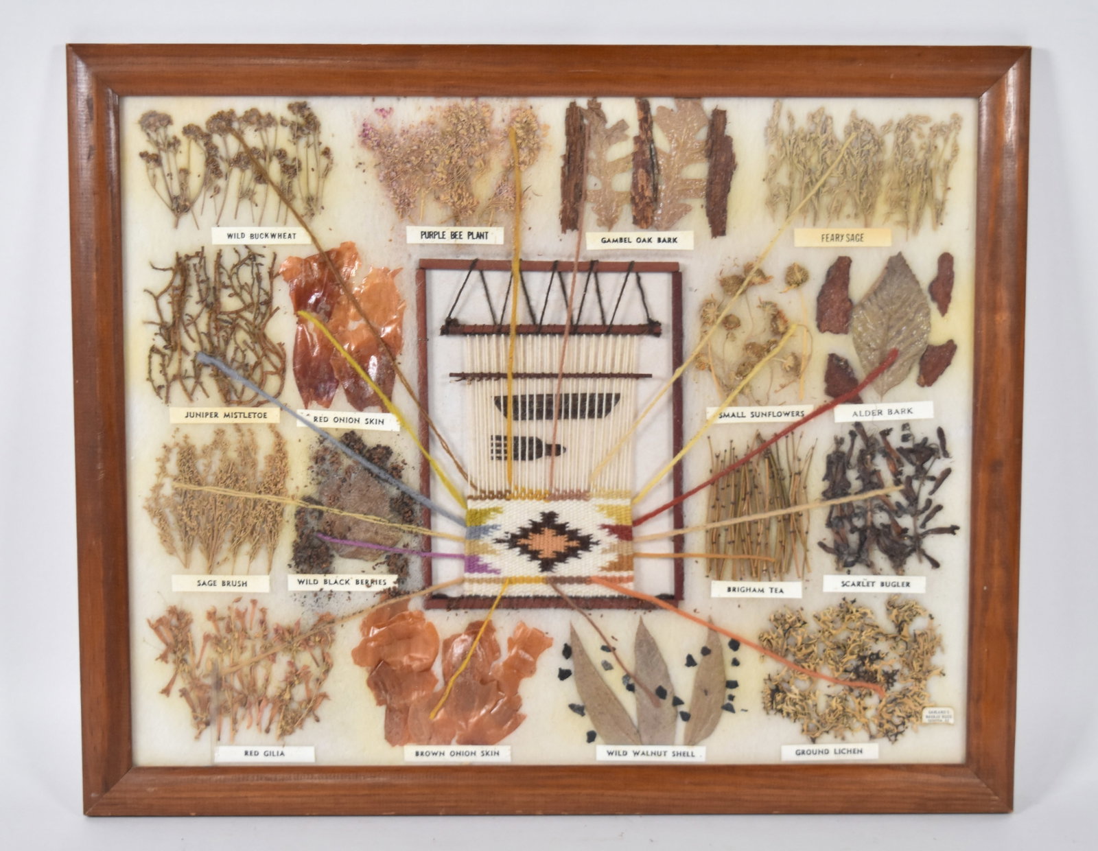 Garland's Navajo Rugs Mixed Media Navajo Botanical Dye Specimen Display (1 of 7)