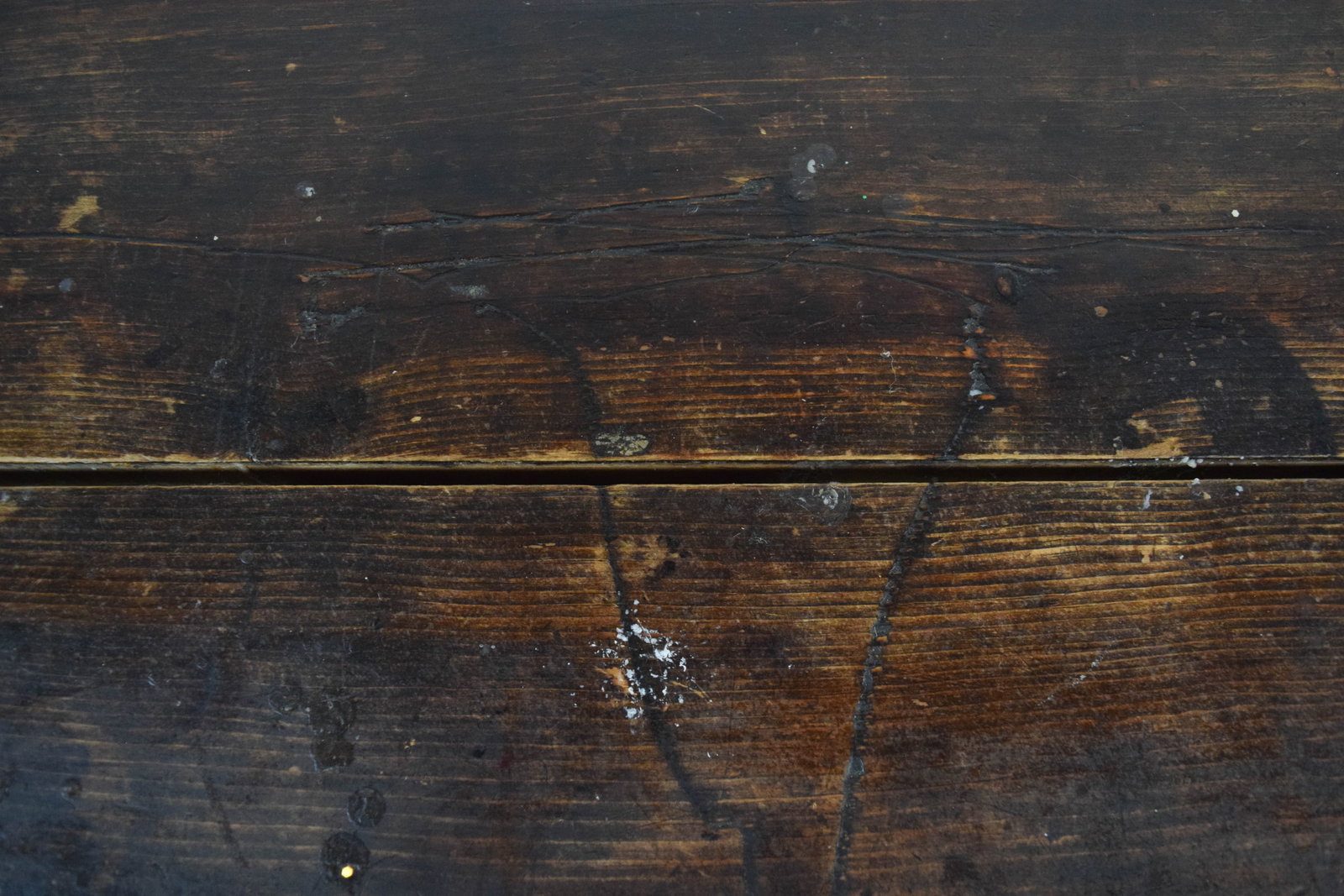 Large Primitive Two-Plank Trestle Dining Table - 3
