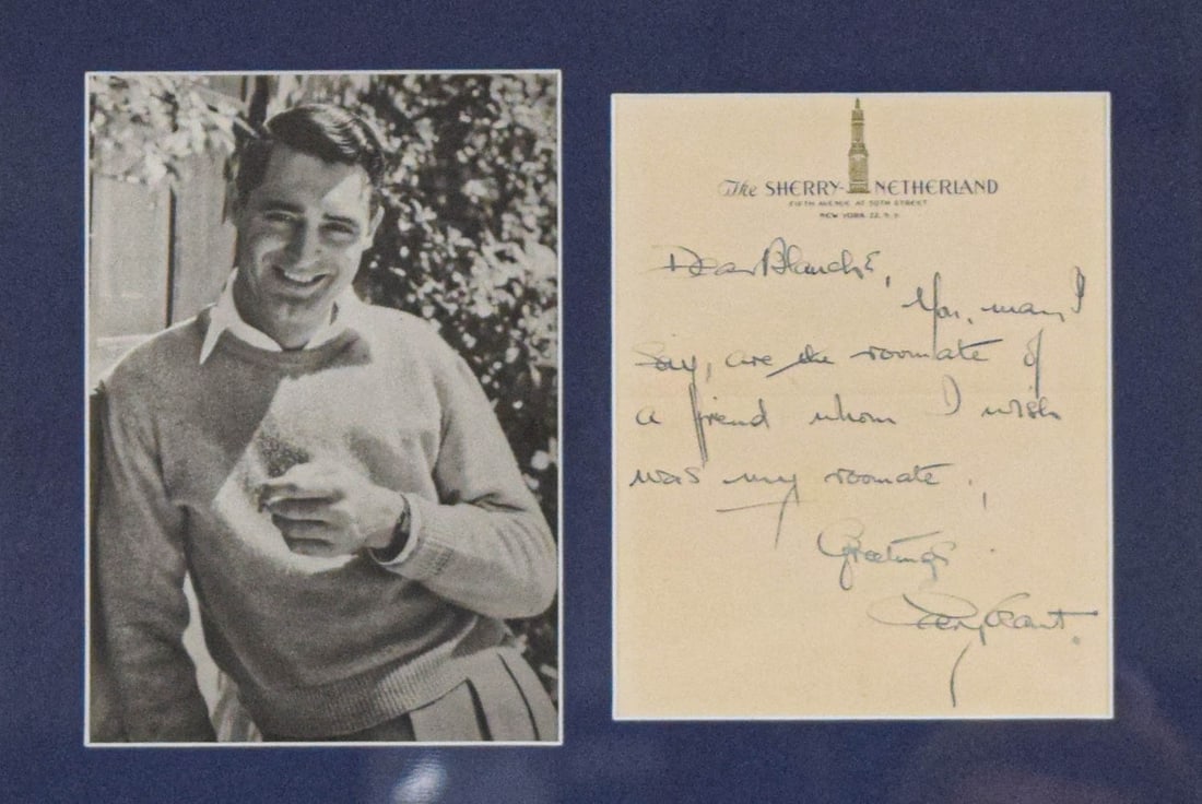 Cary Grant Autograph Letter and Photograph Display (1 of 6)