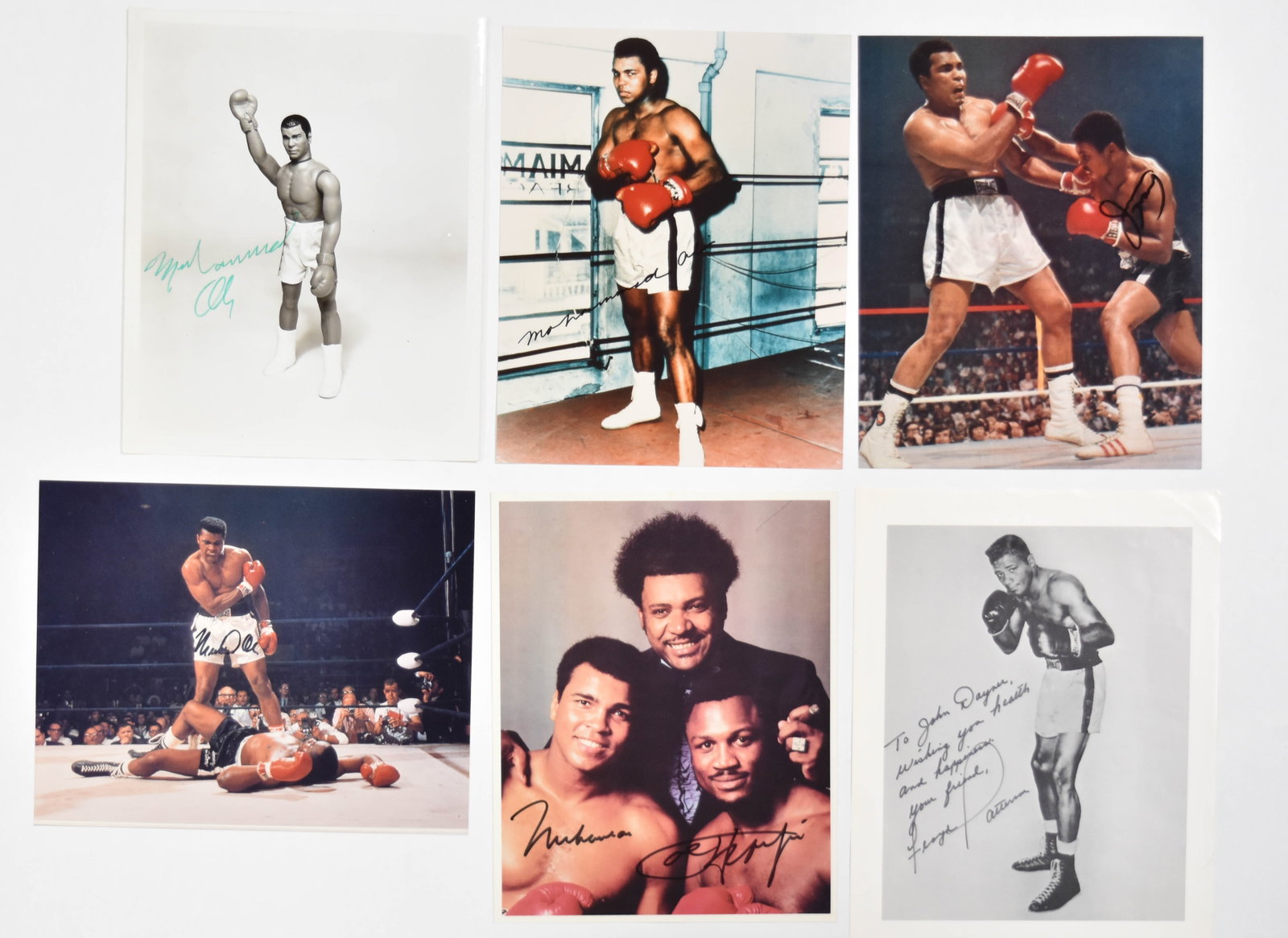 6 Signed Boxing Photographs Incl Muhammad Ali and Joe Frazier with COA (1 of 10)