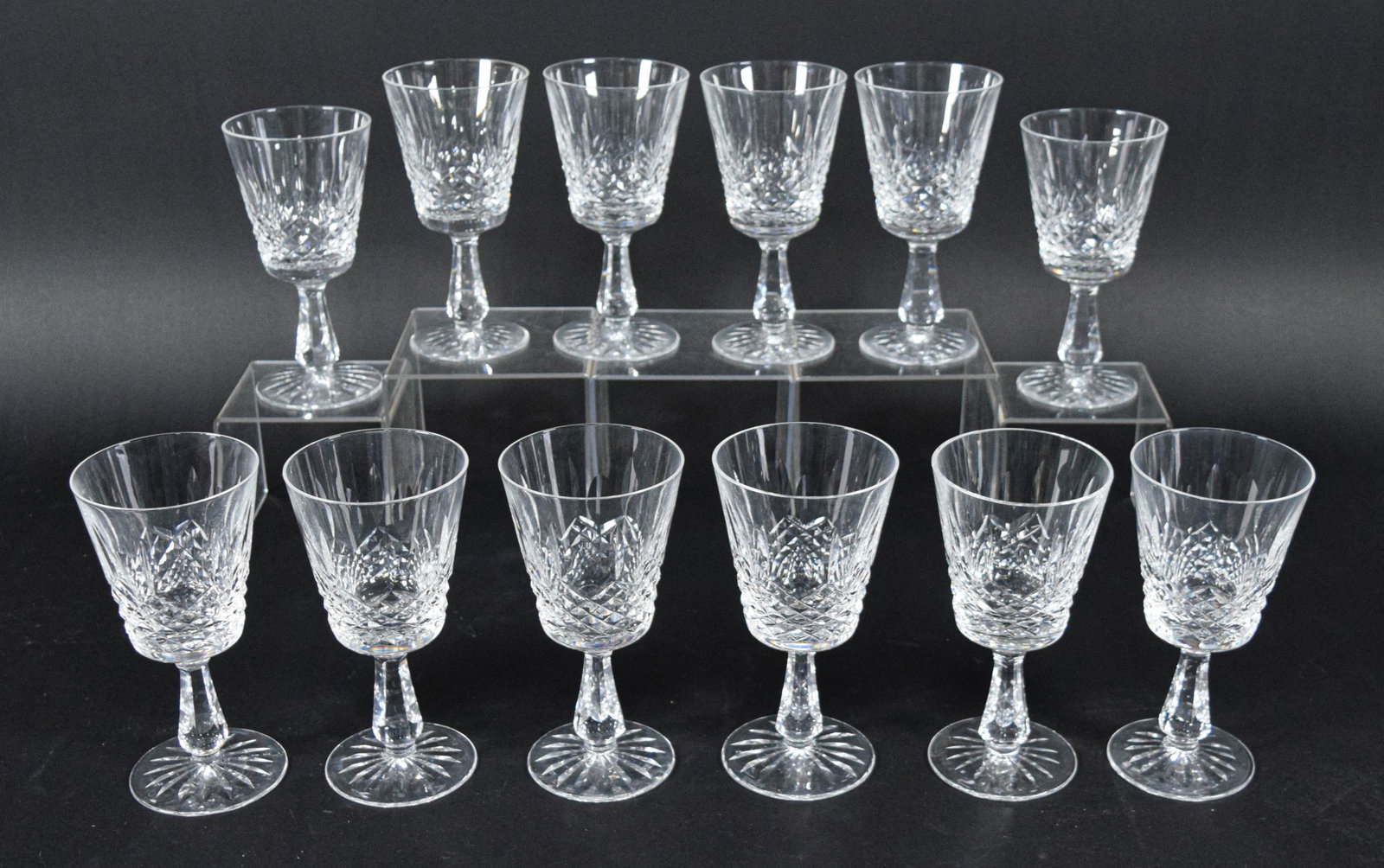 12 Waterford Crystal Kenmare Pattern Water Goblets (1 of 11)