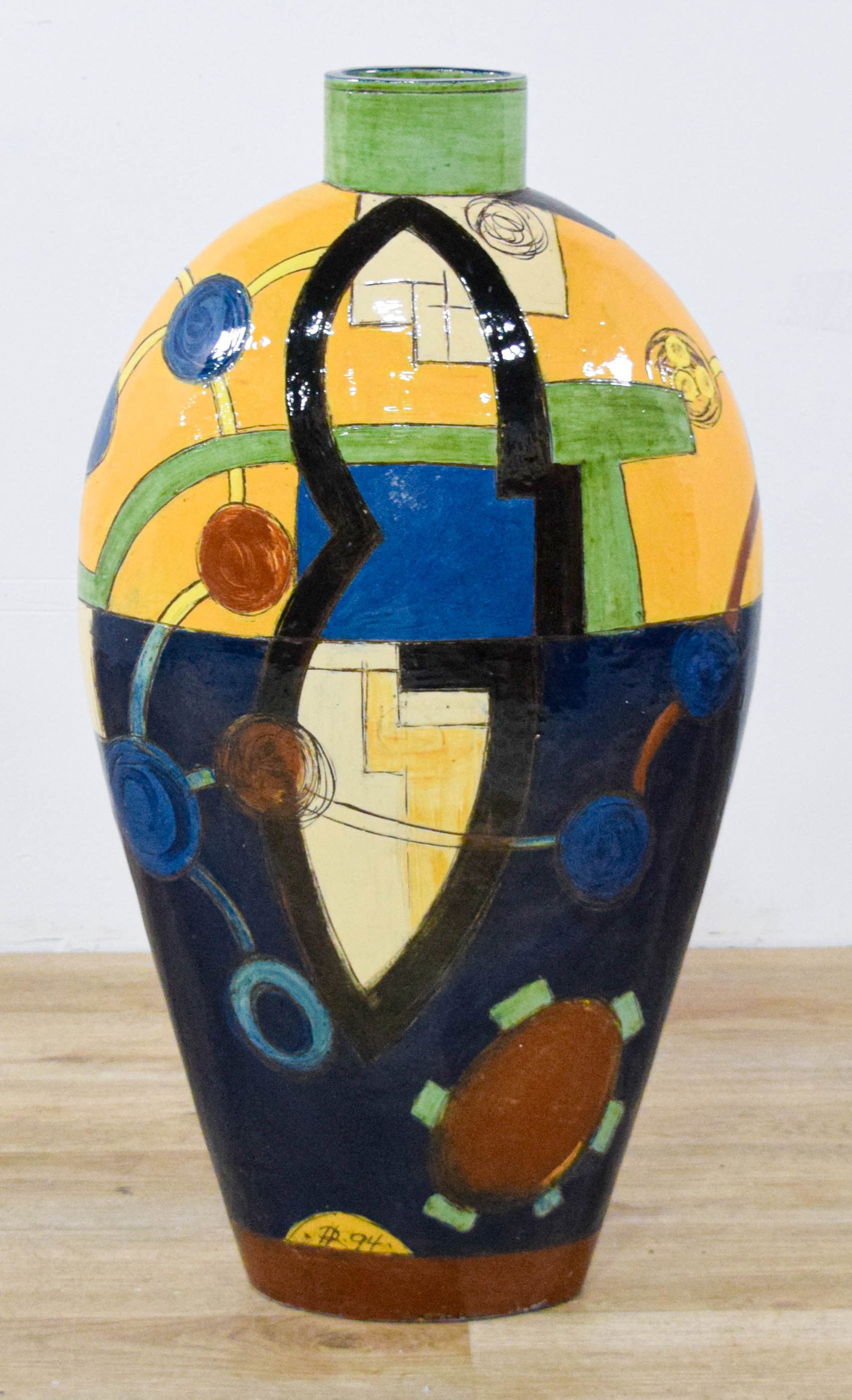 Peder Rasmussen Earthenware Abstract Ovoid Vase (1 of 10)