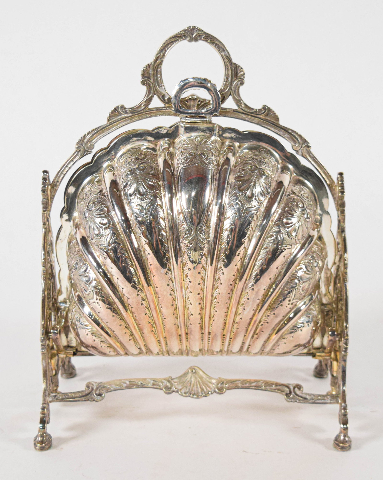 Mappin & Webb Victorian Silver-Plated Shell Form Biscuit Warmer (1 of 11)