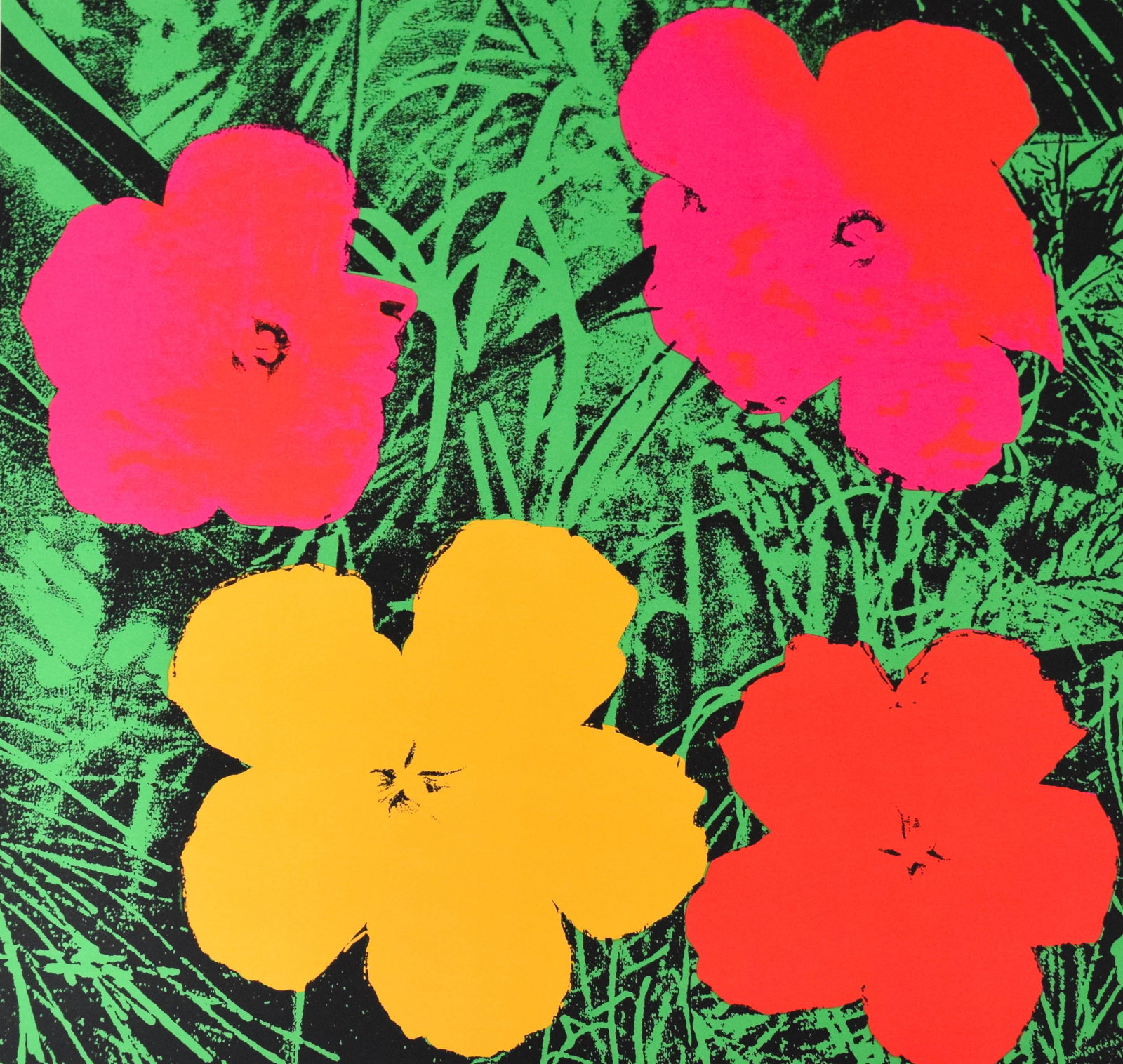 After Andy Warhol Serigraph Flowers Nouvelles Images (1 of 7)