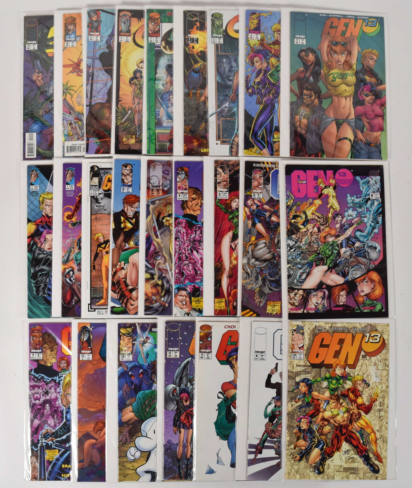 25 Image Comics Wildstorm Productions Gen 13 Comic Books (1 of 4)