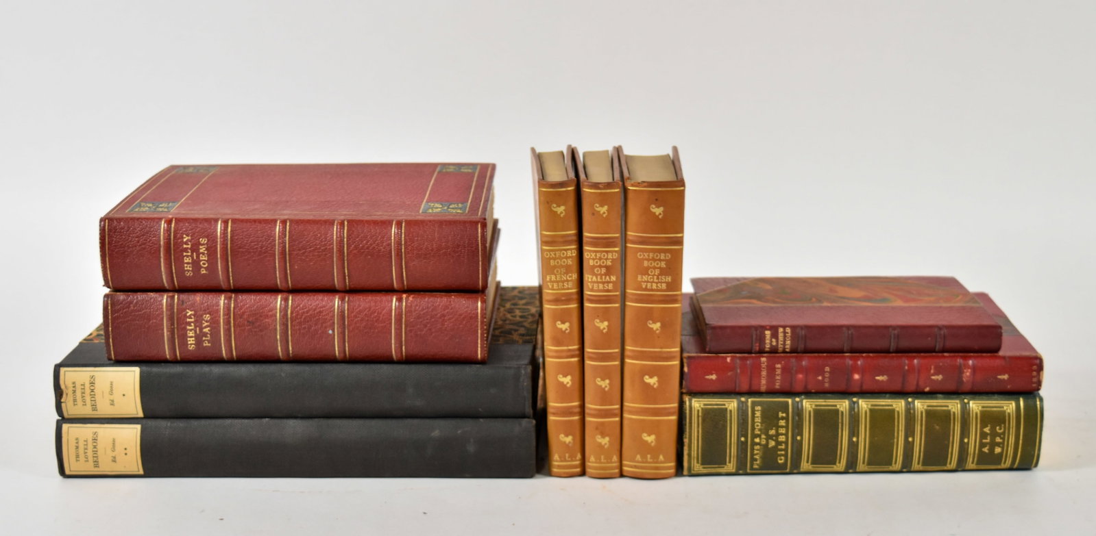 Collection of Vintage Leather-Bound and Decorative Poetry and Verse Volumes (1 of 19)