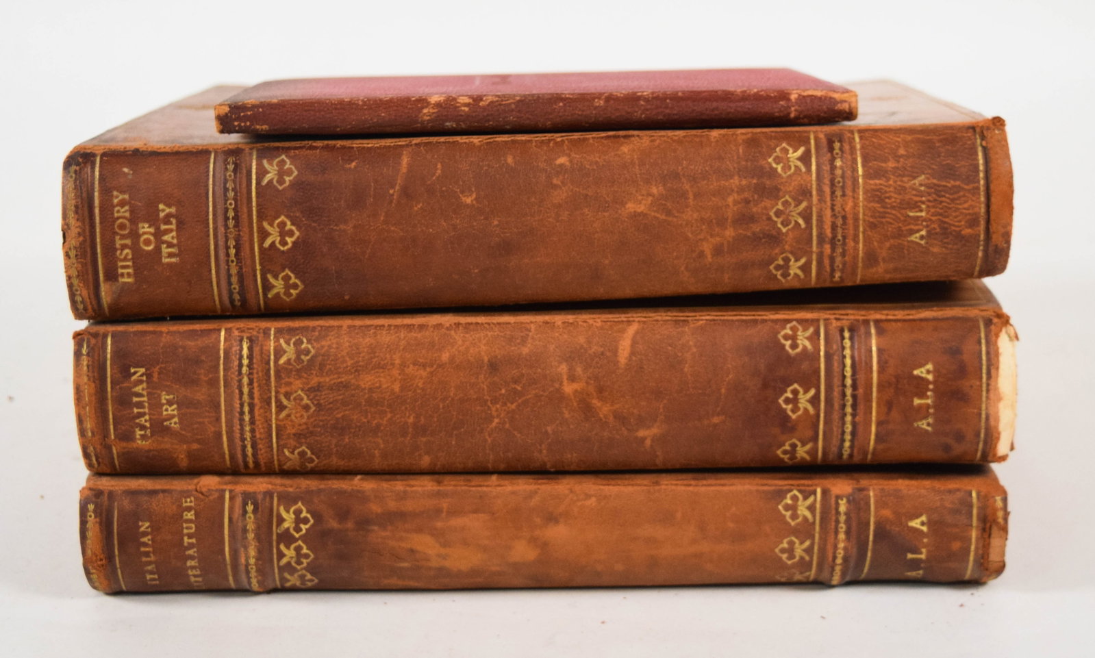 Group of 4 Early 20th Century Leather Bound Italian History Manuscripts and Virgil Translation (1 of 16)