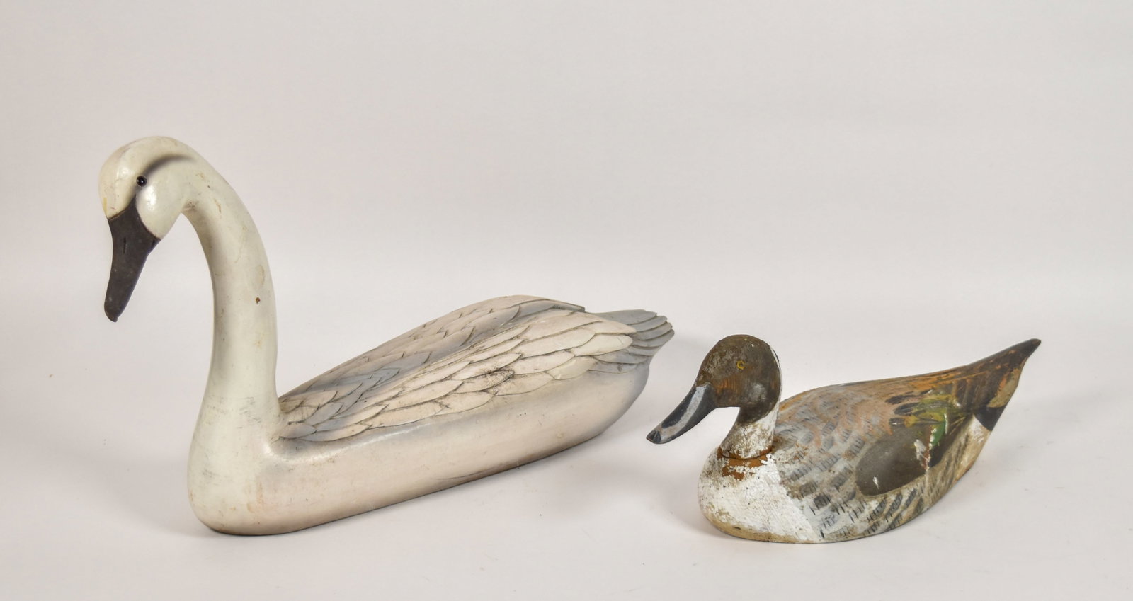 2 Painted Wood Bird Decoys (1 of 18)