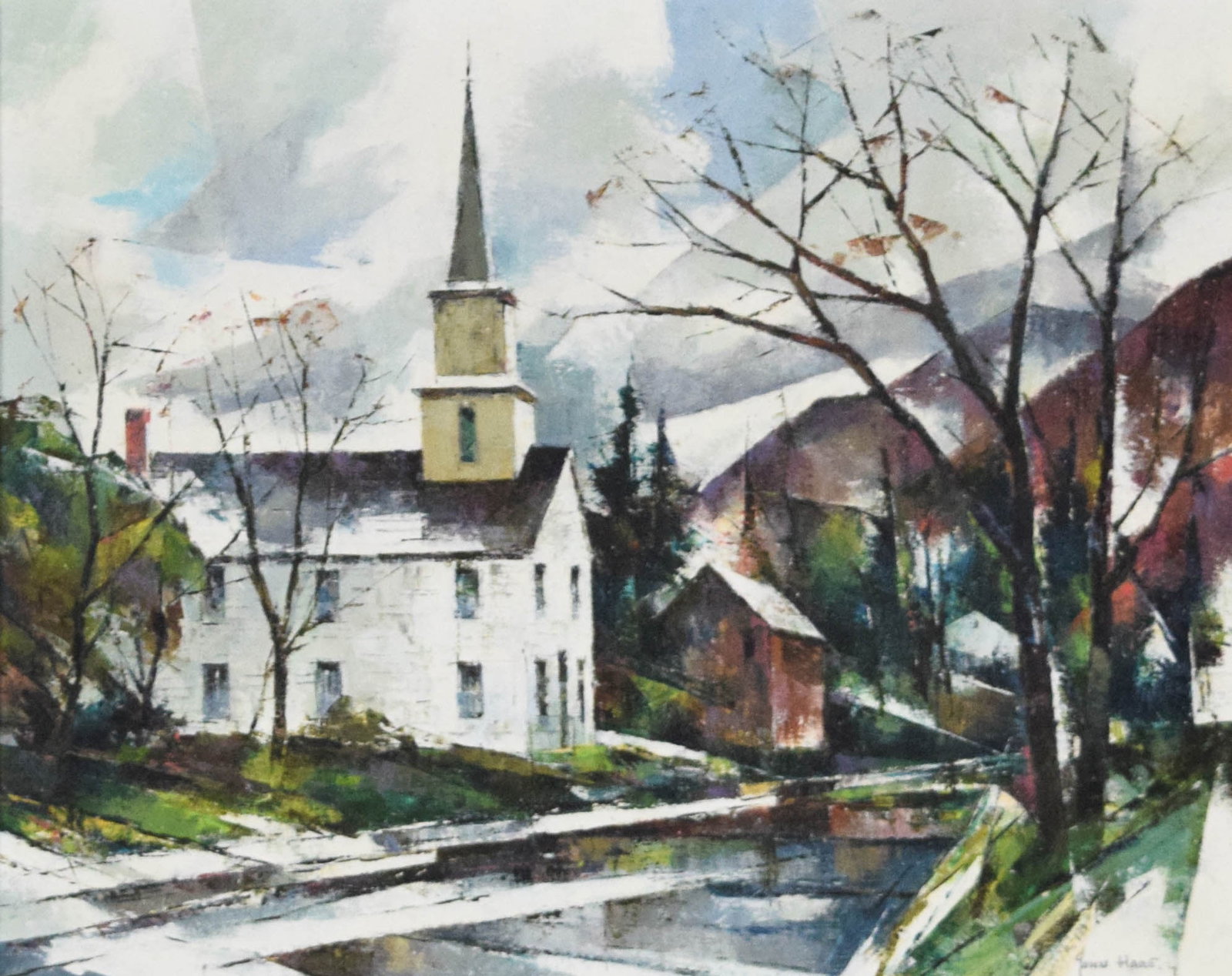 John Hare Oil on Canvas Winter Light (1 of 6)