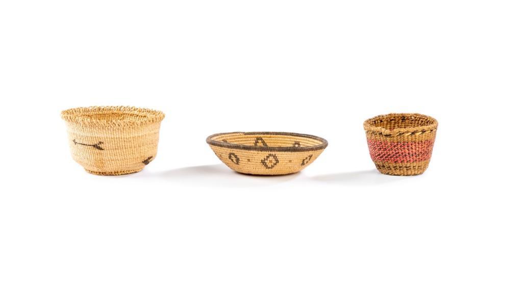 Three Diminutive Native American Baskets (1 of 3)