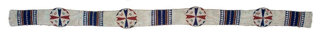 Plains Beaded Hide Blanket Strip (1 of 2)