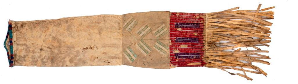 Plains Quilled and Beaded Hide Pipe bag (1 of 2)