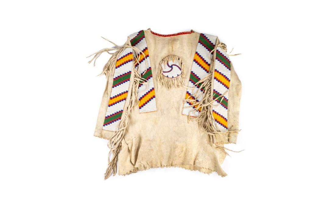 Plains Beaded Hide Man's Shirt (1 of 2)