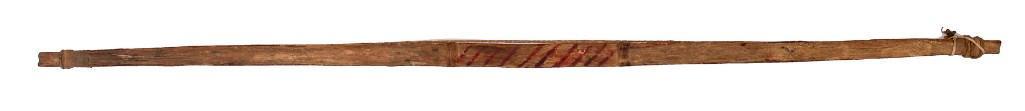 Southwestern Polychrome Wooden Bow, inscribed with (1 of 2)