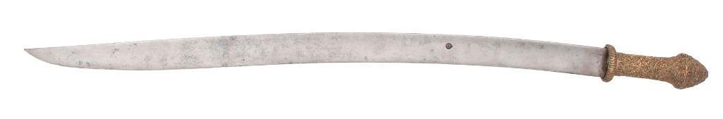 Brass-Hilted Ottoman Yataghan (1 of 2)