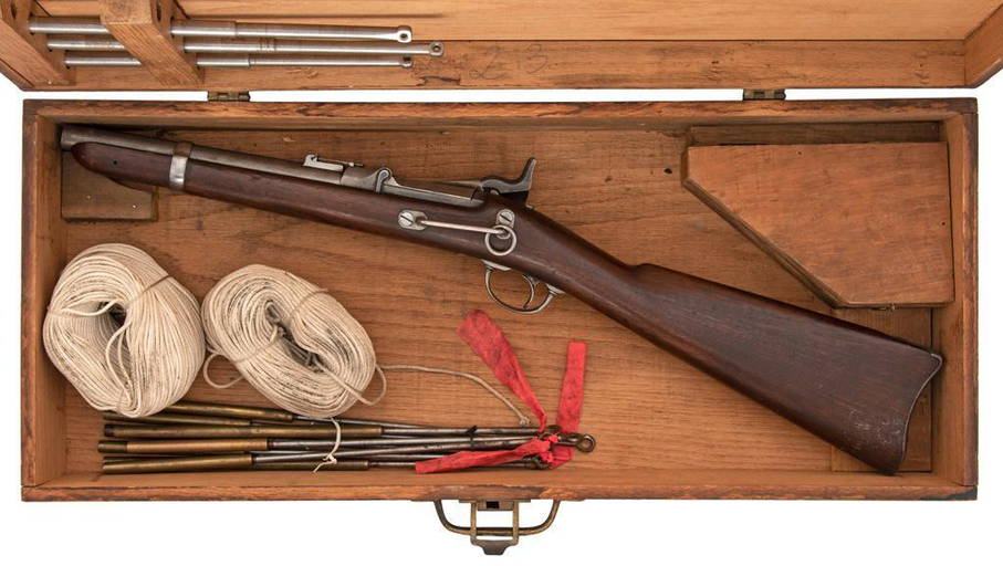 U.S Model 1870 Springfield Trapdoor Line Throwing Gun May 12, 2022 Lewis & Grant Auctions in KY