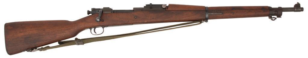 **Remington U.S. Model 1903 Rifle: .30-06 caliber, 24" barrel, S/N 3271444. Barrel marked near the front sight "RA/[flaming bomb]/10-42". Receiver marked "US Remington 1903". **All metal surfaces still retain most o