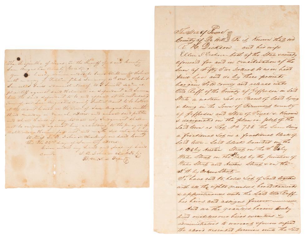 Lot of Republic of Texas Court Documents (1 of 2)