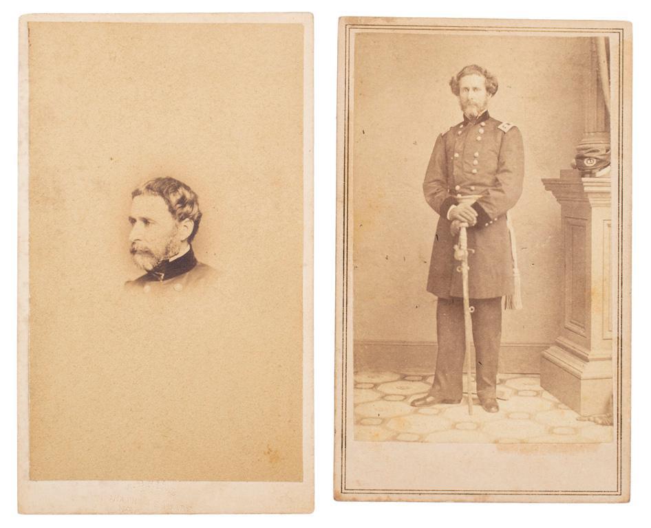 Two CDVs of John C. Fremont, One Signed as Major General (1 of 2)