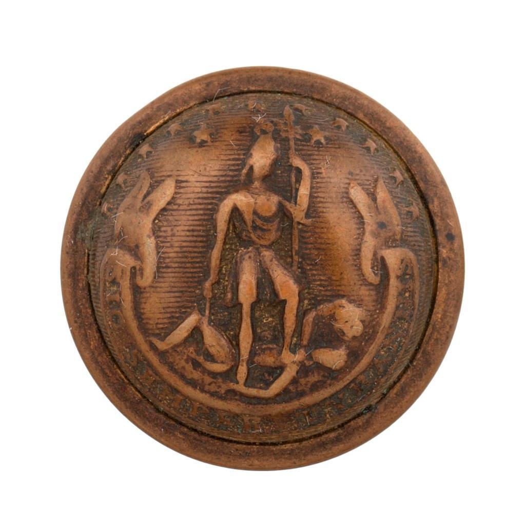 Civil War Era Virginia Officer's Coat Button (1 of 2)