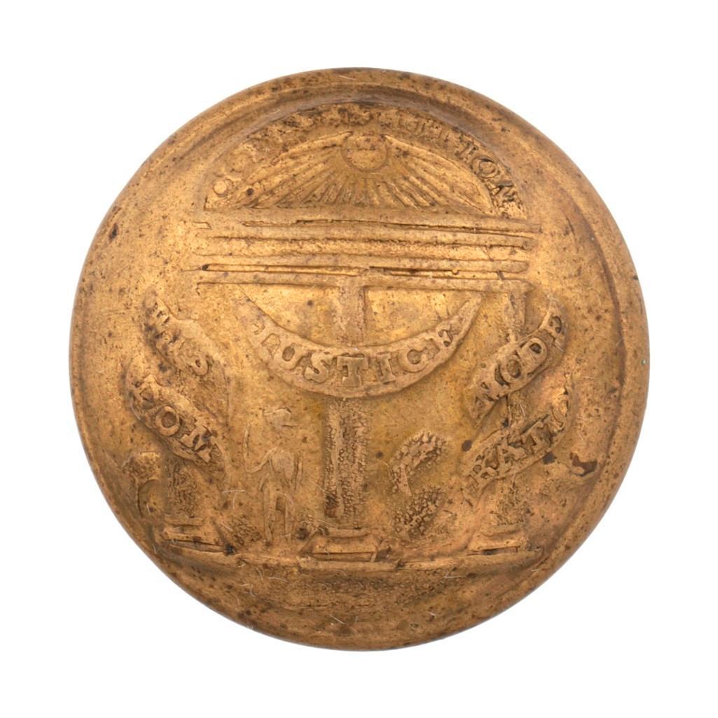 US Civil War-Era Georgia State Button (1 of 2)