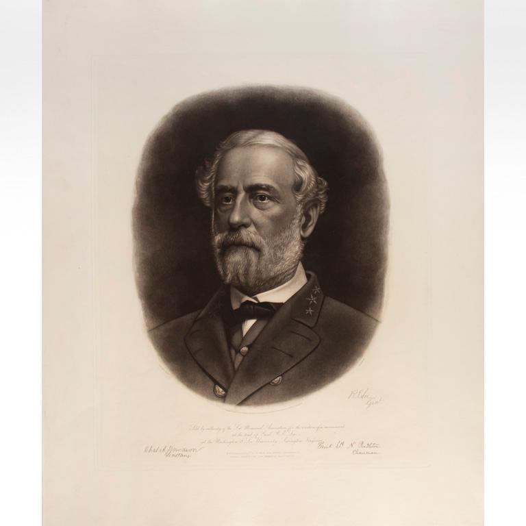 19th Century Portrait Lithograph Engravings of Confederate Generals (1 of 2)