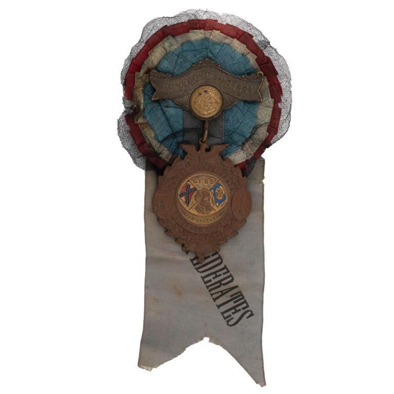 Fine 1884 New Orleans United Confederate Veterans Reunion Ribbon (1 of 2)