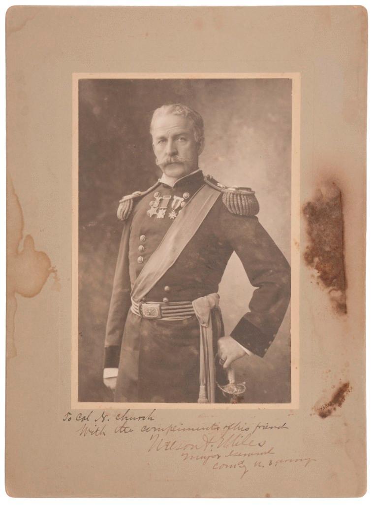 Cabinet Card of General Nelson Miles, with AQS (1 of 1)
