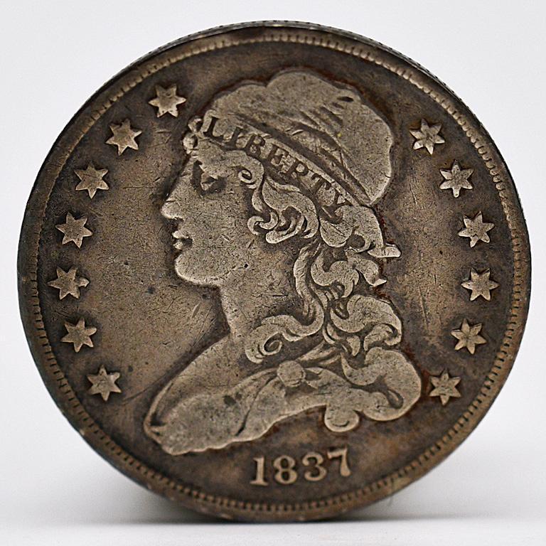 A United States Capped Bust 1837 Quarter (1 of 2)