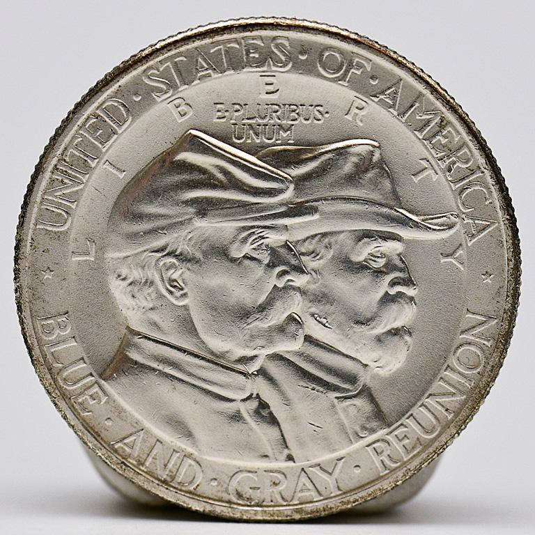 A 1936 United States Gettysburg Commemorative Silver Half Dollar (1 of 2)