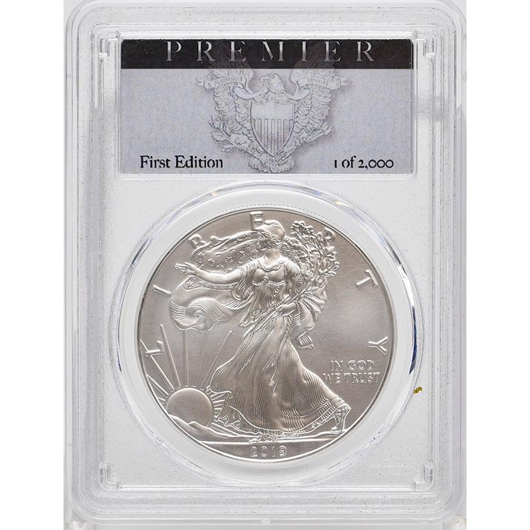 Graded 2019 Silver Walking Liberty One Dollar Coin (1 of 2)
