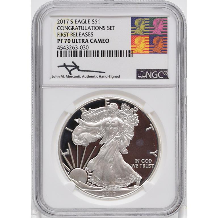 Graded 2017 Silver Walking Liberty One Dollar Coin (1 of 2)