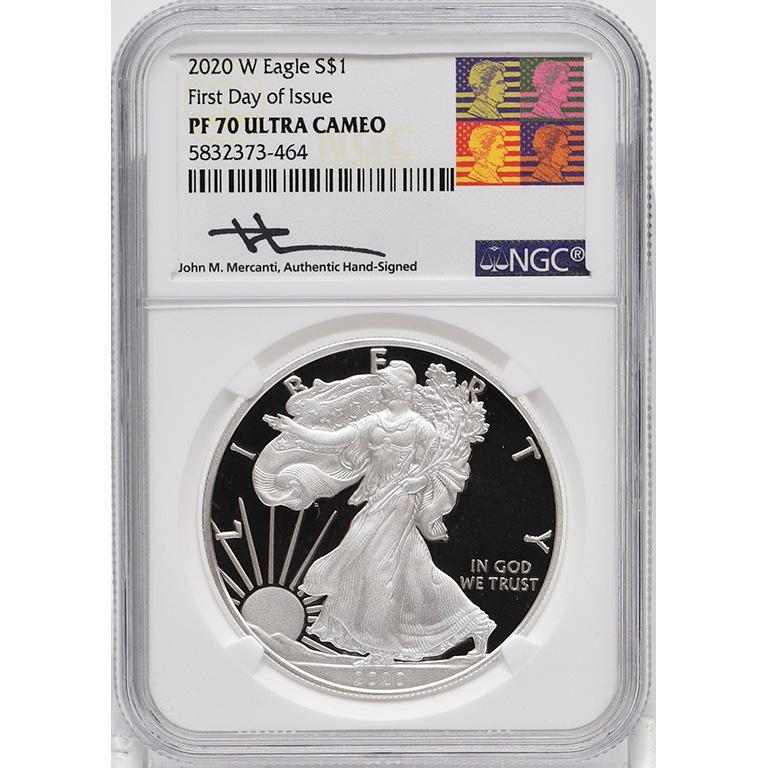 Graded 2020 Silver Walking Liberty One Dollar Coin (1 of 2)