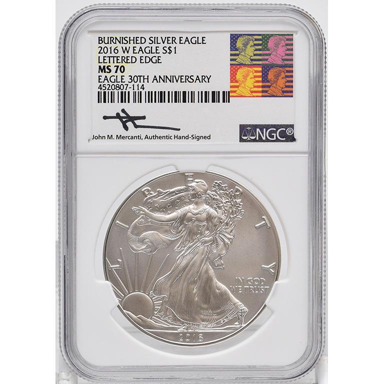 A Graded 2016 Silver Walking Liberty One Dollar Coin (1 of 2)