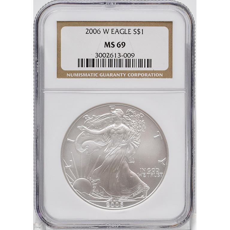 Graded 2006 Silver Walking Liberty One Dollar Coin (1 of 2)