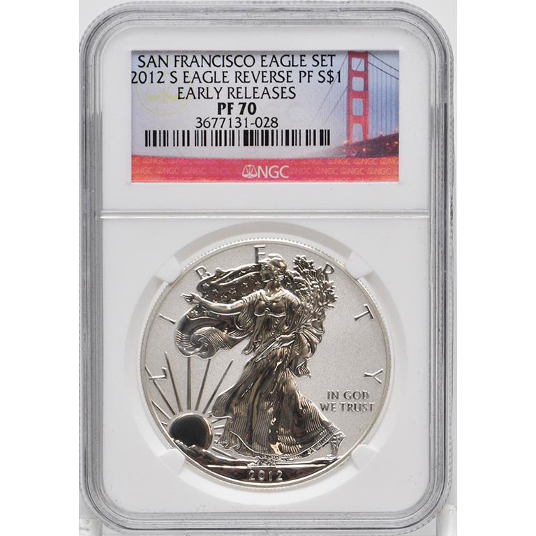 Graded 2012 Silver Walking Liberty One Dollar Coin (1 of 2)