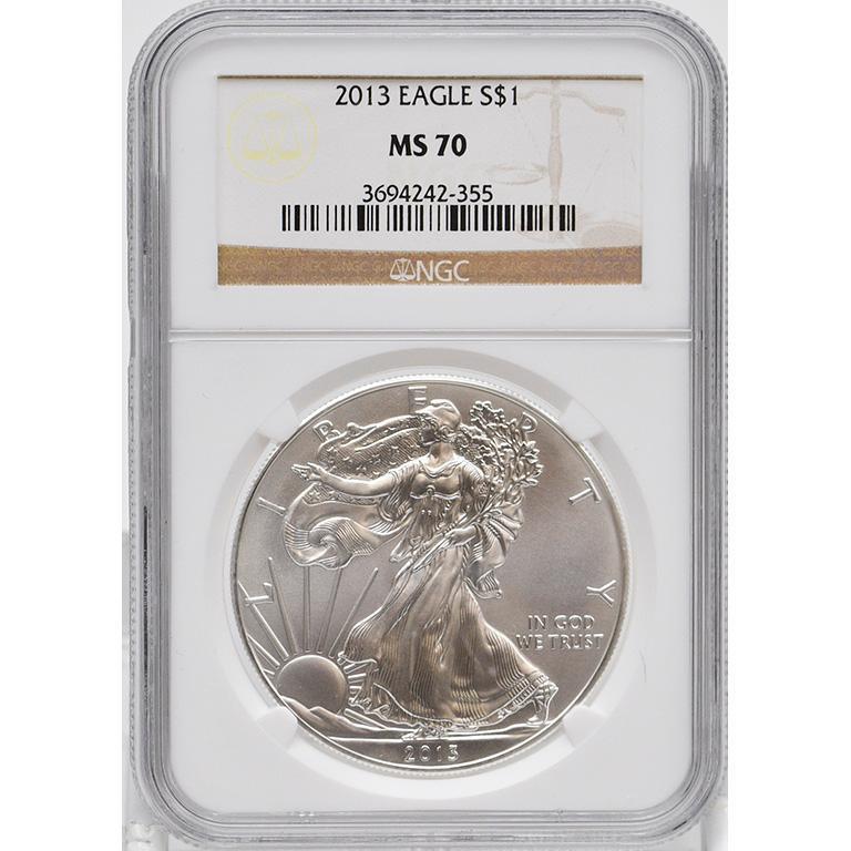 Graded 2013 Silver Walking Liberty One Dollar Coin (1 of 2)